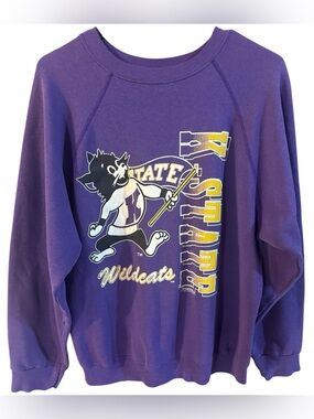 Vintage Tultex Purple K-State Wildcat Sweatshirt